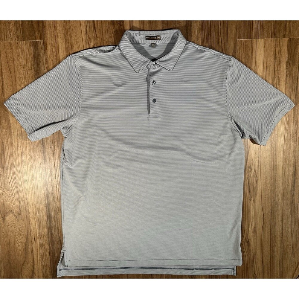 Peter Millar Crown Crafted Polo Shirt Mens 2XL XXL Active Golf Performance